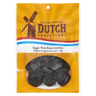 Dutch Traditions Sugar-Free Coins Licorice 80 g, $4.11/100g