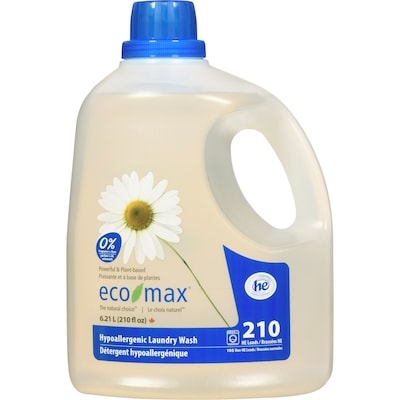 Eco-Max The Natural Choice Hypoallergenic Laundry Wash 210 HE Loads 6.21 l, $0.35/100ml