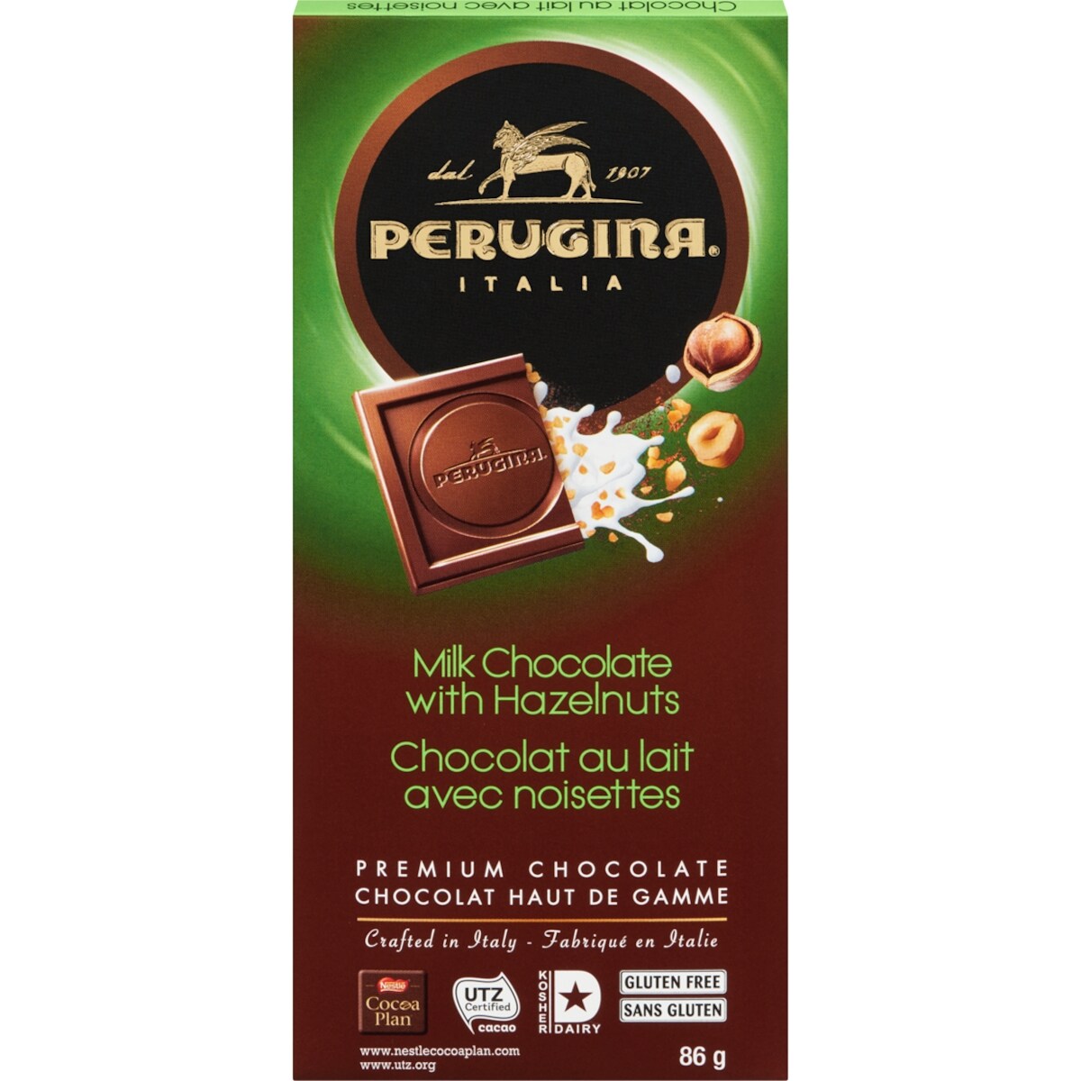 Perugina Milk Chocolate With Hazelnuts 86 g, $4.99/100g