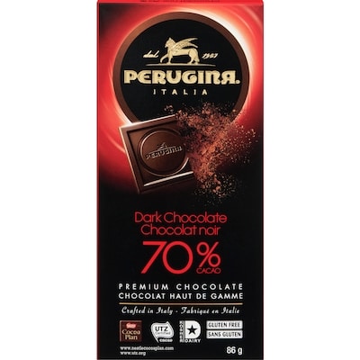 Perugina Dark Chocolate 70 % Cacao 86 g, $6.97/100g