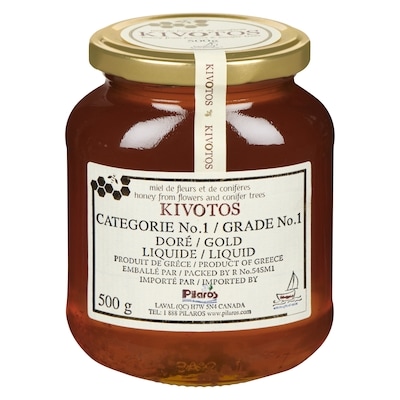 Kivotos Honey from Flowers and Conifer Trees Gold Liquid 500 g, $2.20/100g
