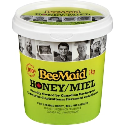 BeeMaid Miel pur crémeux 100 % canadien   1 kg, 1,70 $/100g