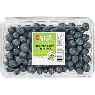 PC Organics Blueberries 277 g, $3.06/100g