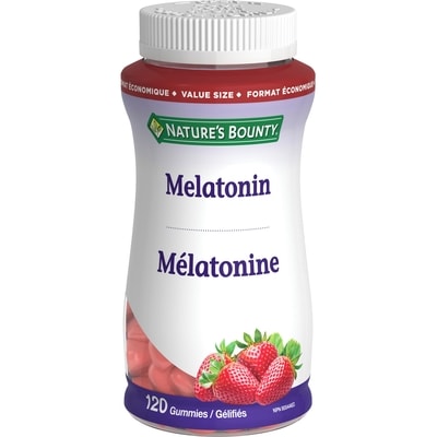 Nature’s Bounty Les gélifiés de mélatonine aident à rétablir le cycle veille-sommeil 120 ea, 0,21 $/1ch