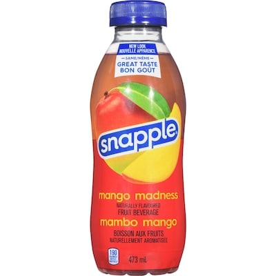 Snapple Jus de mangue Snapple (caisse) 12x473.0 ml, 0,21 $/100ml