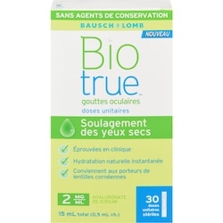 Biotrue Dose unique Biotrue 0.5 ml, 3 398,00 $/100ml