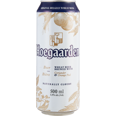 Hoegaarden Beer Cans (ID required at pick-up) 4x500.0 ml, $0.82/100ml