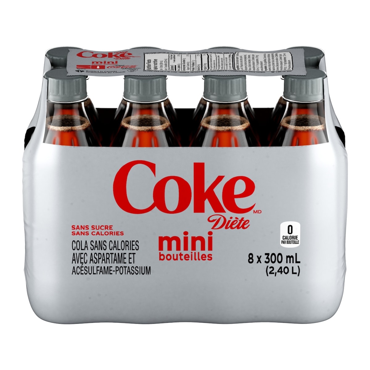 Coca-Cola Cola Diète Bouteilles 8x300.0 ml, 0,33 $/100ml