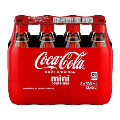 Coca-Cola Cola Bouteilles 8x300.0 ml, 0,33 $/100ml