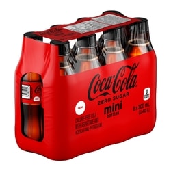 Coca-Cola Cola Zero Sugar Bottles - 8x300.0 ml | Real Canadian
