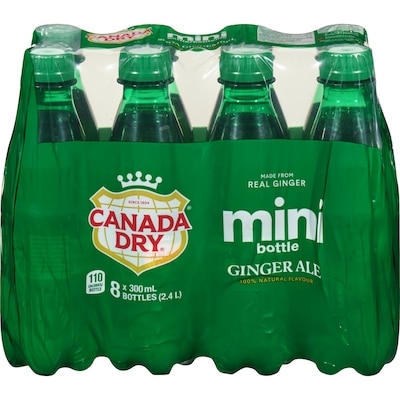 Canada Dry Ginger Ale, 8 Pack Bottles 8x300.0 ml, $0.29/100ml
