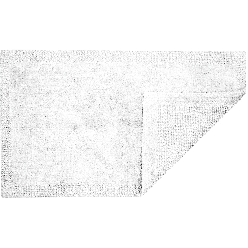 Organic Cotton Bath Rug White