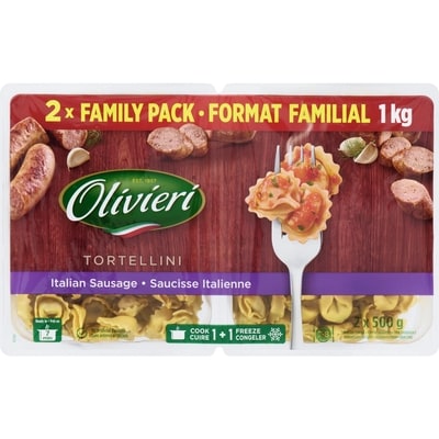 Olivieri Tortellini Italian Sausage Family Pack   1 kg, $1.30/100g