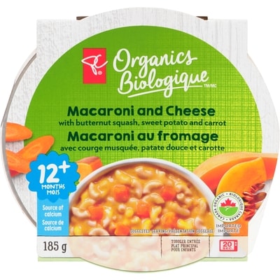 PC Organics Macaroni & Cheese Entrée 185 g, $1.89/100g