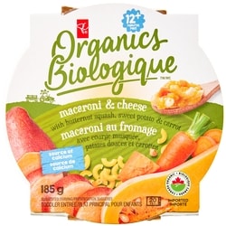 PC Biologique Plat principal pour enfants avec macaroni au fromage Biologique 185 g, 1,89 $/100g