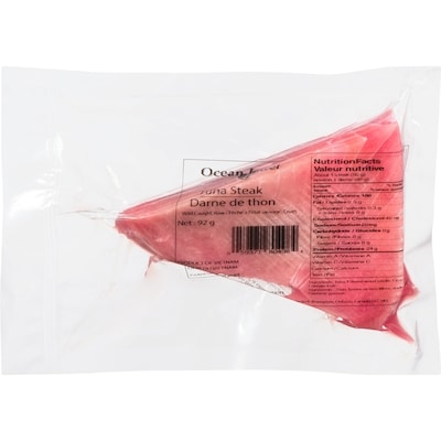 Ocean Jewel Tuna Steak, Frozen Yellow Fin 92 g, $3.26/100g