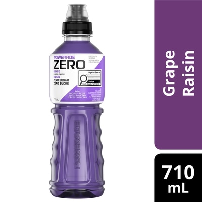 Powerade Zero Sugar Sports Drink Grape Bottle 710 ml, $0.42/100ml