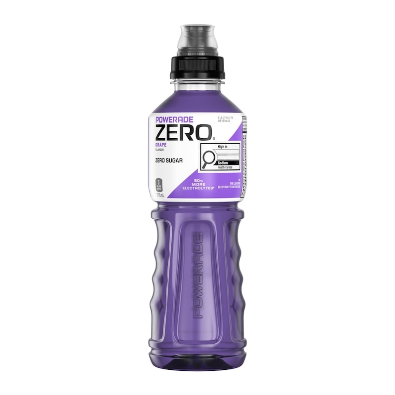 ソーダ Powerade Zero Sugar Sports Drink Grape Bottle - 710 ml | Zehrs