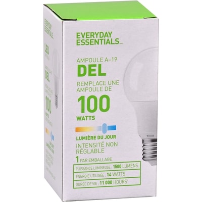 Everyday Essentials Sylv Amp Del 100W A19 10Y 5000 1 ea, 7,00 $/1ch