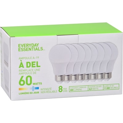 Everyday Essentials Sylv Amp Del 60W A19 10Y 5000K 1 ea, 2,00 $/1ch