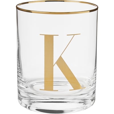 Life at Home Monogram Double Old Fashioned Glass - Letter K 1 ea, $8.00/1ea