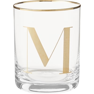 Life at Home Monogram Double Old Fashioned Glass - Letter M 1 ea, $8.00/1ea