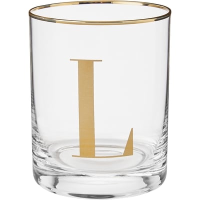 Life at Home Monogram Double Old Fashioned Glass - Letter L 1 ea, $8.00/1ea