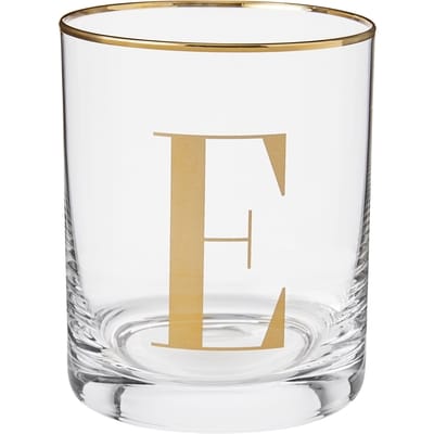 Life at Home Monogram Double Old Fashioned Glass - Letter E 1 ea, $8.00/1ea