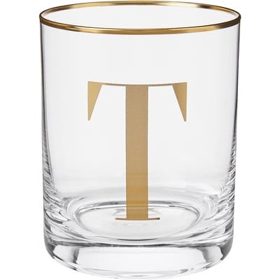 Life at Home Monogram Double Old Fashioned Glass - Letter T 1 ea, $8.00/1ea