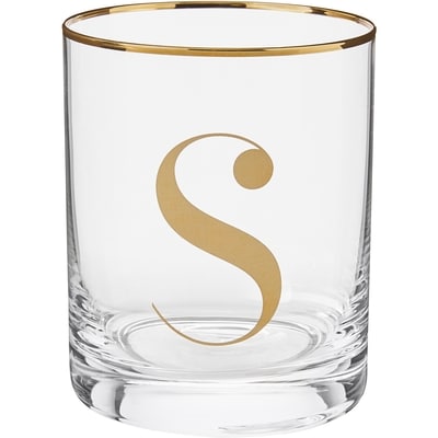 Life at Home Monogram Double Old Fashioned Glass - Letter S 1 ea, $8.00/1ea