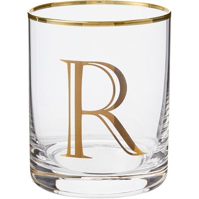 Life at Home Verre à whiskey double avec monogramme – lettre R 1 ea, 8,00 $/1ch