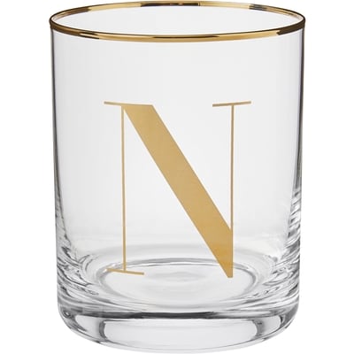 Life at Home Monogram Double Old Fashioned Glass - Letter N 1 ea, $8.00/1ea