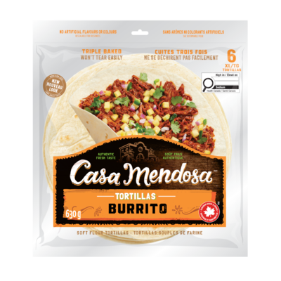 Casa Mendosa Extra Large Burrito Tortillas 630 g, $1.03/100g