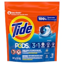 Tide PODs Laundry Detergent, 16 Count, Original Scent 16 ea, $0.31/1ea