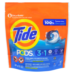 Tide Liquid Laundry Detergent Pods, Original, 16 Count 16 ea, $0.31/1ea