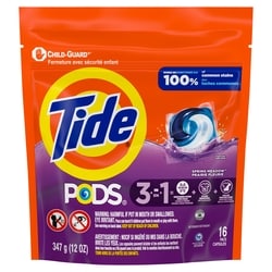 Tide PODs Laundry Detergent, 16 Count, Spring Meadow Scent 16 ea, $0.31/1ea
