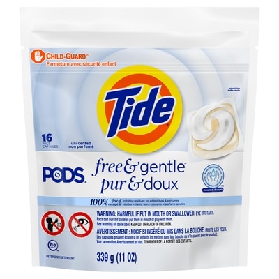 Free & Gentle, Liquid Laundry Detergent Pods, 16 Count