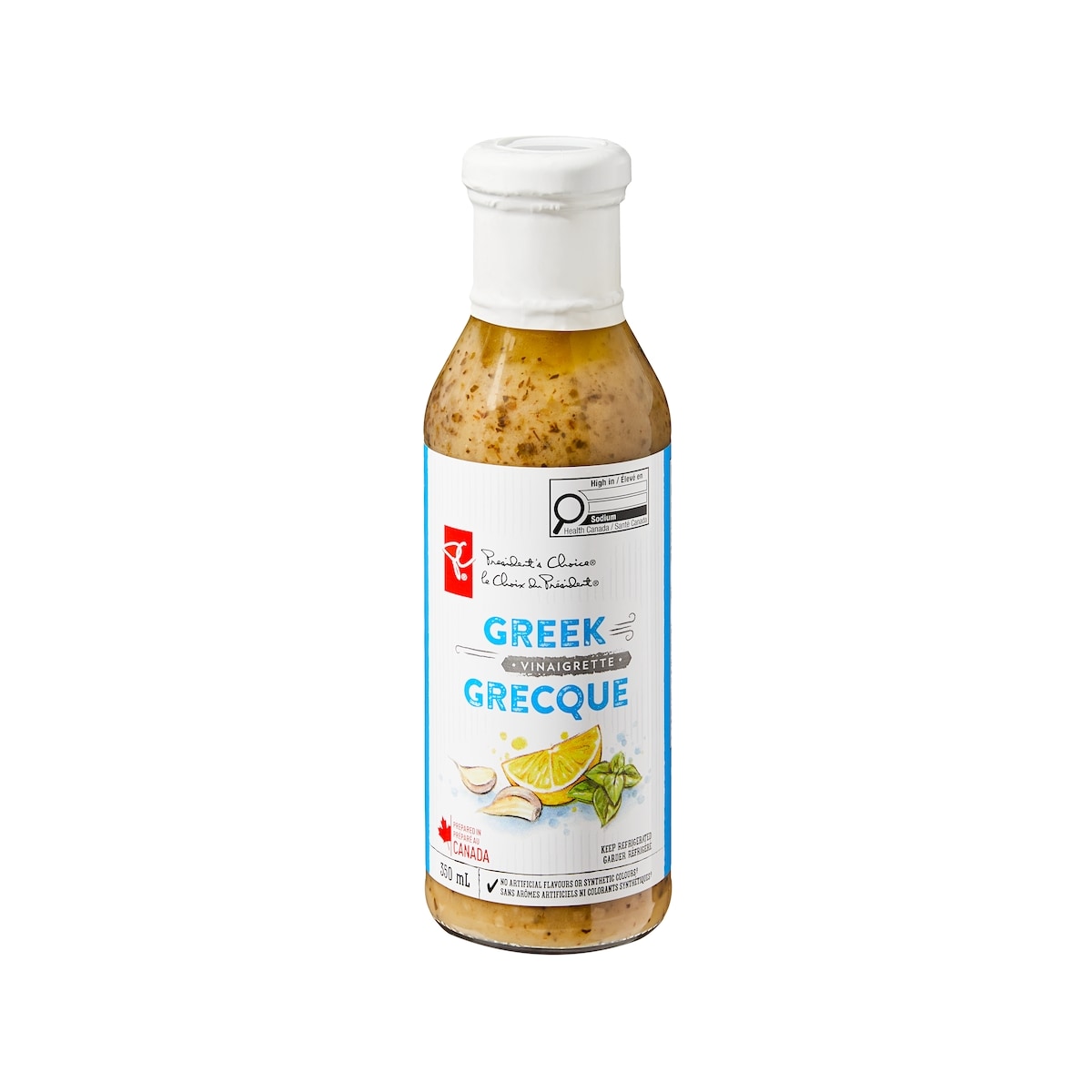 President's Choice Greek Vinaigrette 350 ml, $1.57/100ml