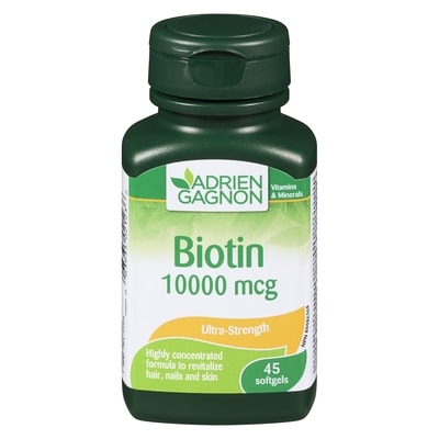 Adrien Gagnon Biotin 10000 Mcg Ultra-Strength 45 ea, $0.40/1ea