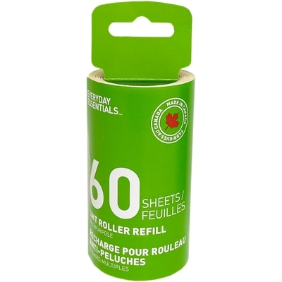 Everyday Essentials Recharge pour rouleau antipeluche, 60 feuilles 1 ea, 4,00 $/1ch