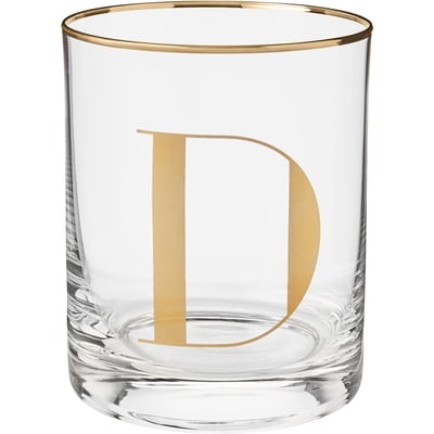 Life at Home Monogram Double Old Fashioned Glass - Letter D 1 ea, $8.00/1ea
