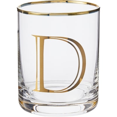 Life at Home Verre à whiskey double avec monogramme – lettre D 1 ea, 8,00 $/1ch