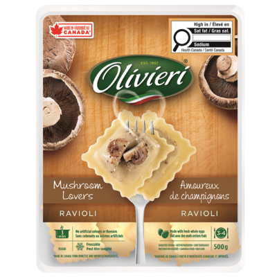 Olivieri Ravioli Mushroom Lovers 500 g, $2.20/100g