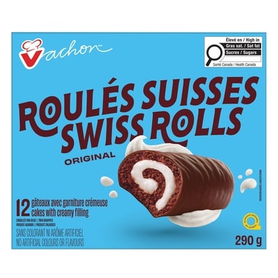 Vachon Swiss Rolls Original Cakes 290 g, $1.21/100g