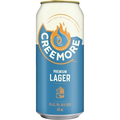Creemore Springs Premium Lager Can (ID required at pick-up) 473 ml, $0.75/100ml