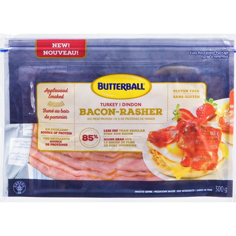 Turkey Bacon, Applewood Smoked