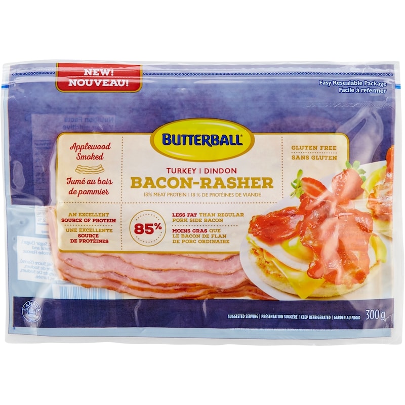 Turkey Bacon, Applewood Smoked