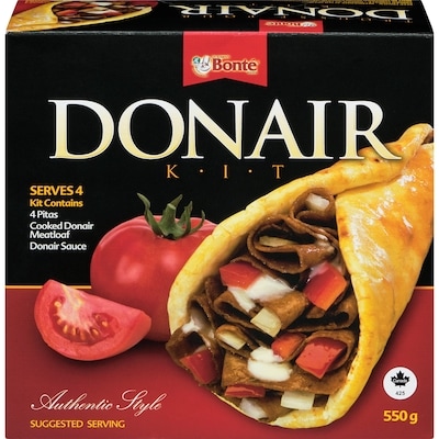 Bonte Donair Bonte Foods Donair Kit Authentic Style 550 g, $1.27/100g
