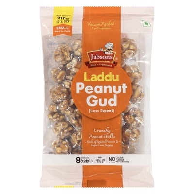 Jabsons Chikki Laddu Peanut Gud  210 g, $1.38/100g