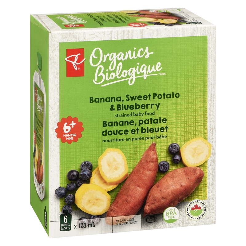 Banana, Sweet Potato Blueberry